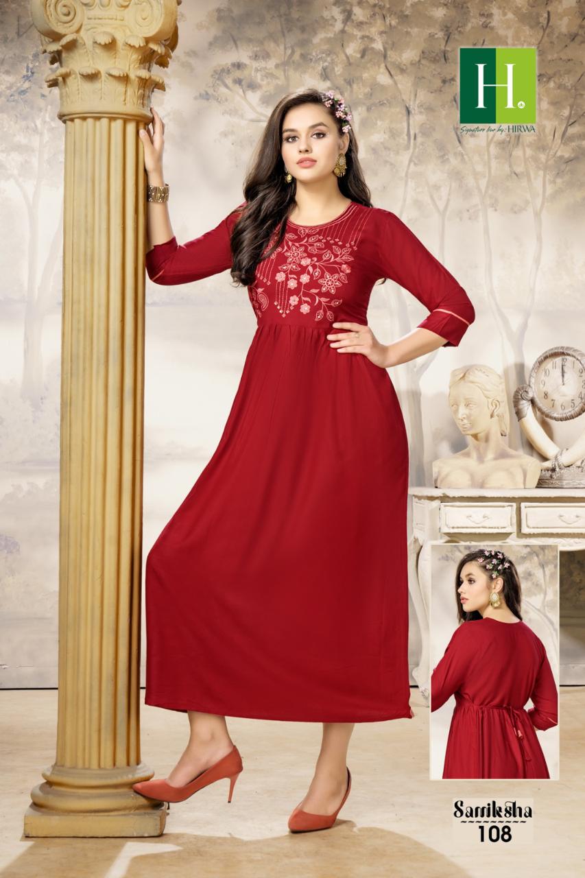 Samiksha By Hirwa Designer Kurti Catalog 